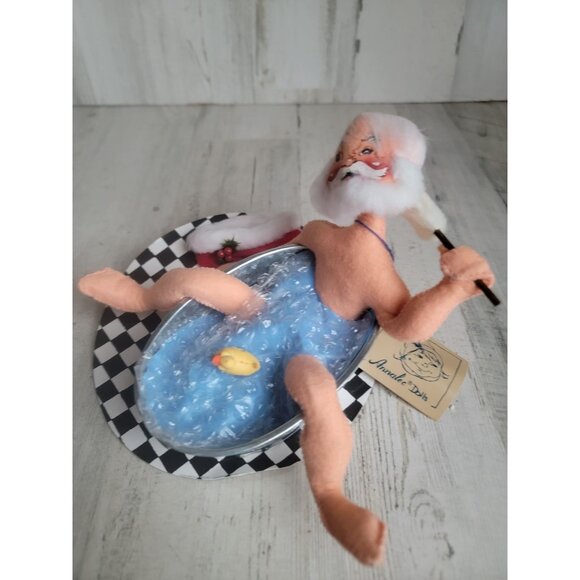 Annalee Santa tub rubber duck bath doll Society vintage - Picture 7 of 9